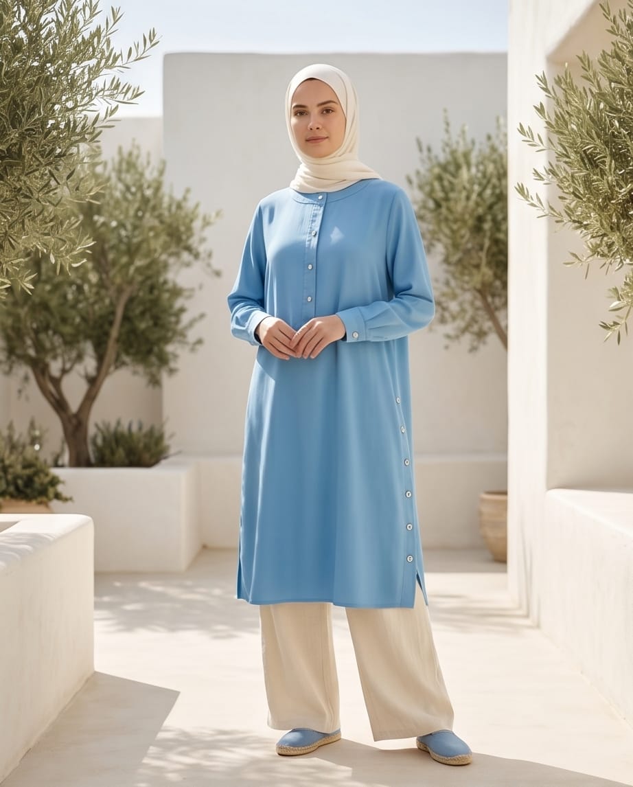 Tunique longue imprimée