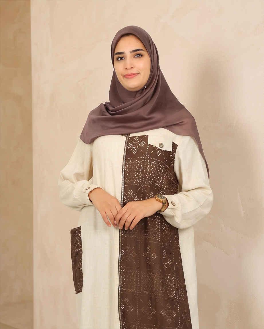 Tunique Dentelle lin-Écru