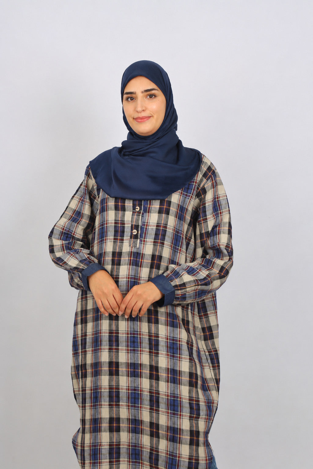 Chemise-Robe à carreaux