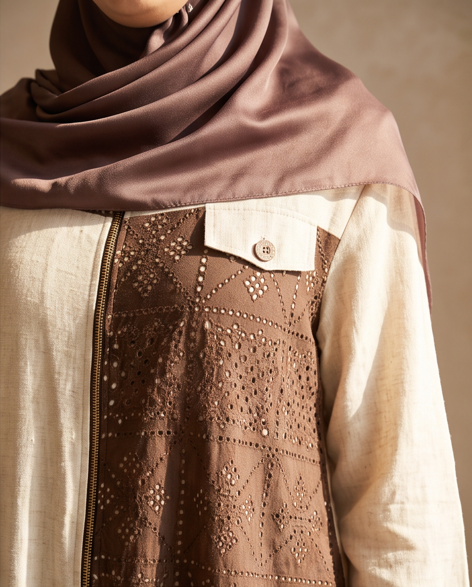 Tunique Dentelle lin-Écru